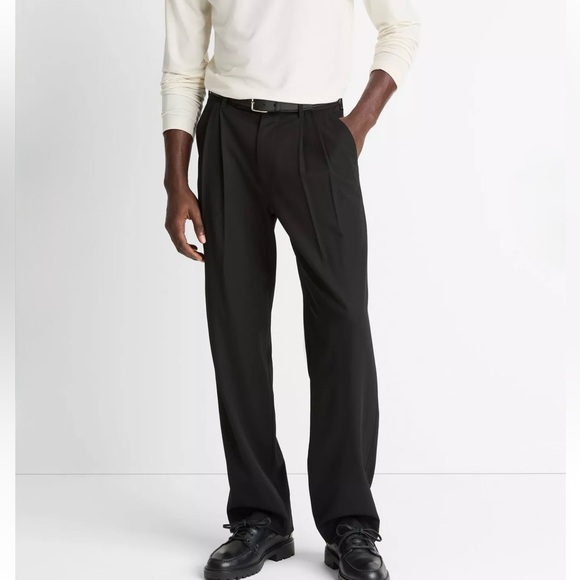 Hart Schaffner Marx Other - NWT Hart Schaffner Marx 100% Wool Dress Pants 34 Black Pleated Unhemmed